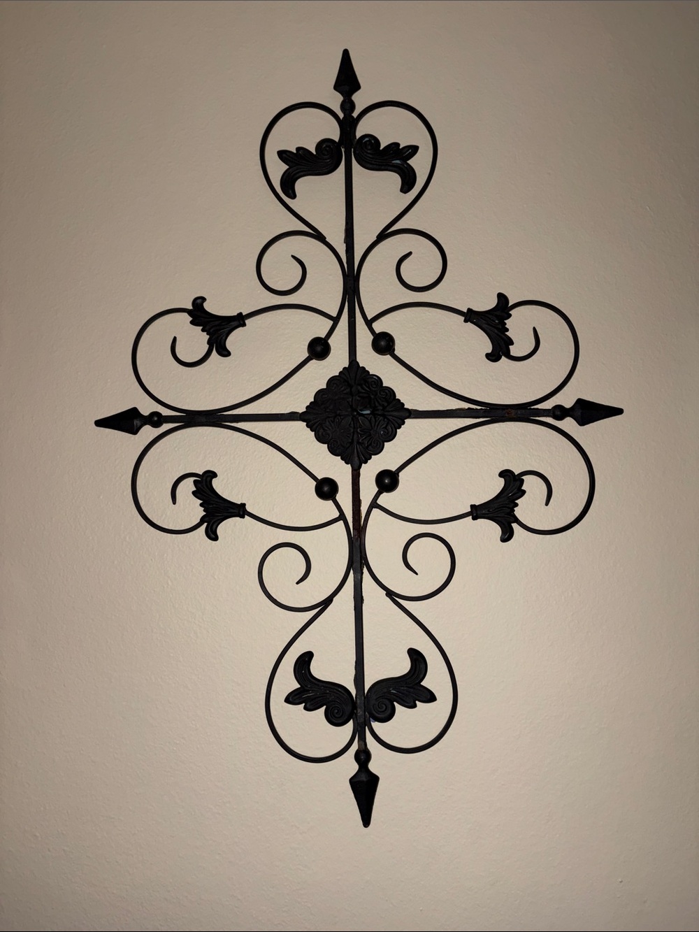 Hobby Lobby Black Ornate Metal Wall Cross